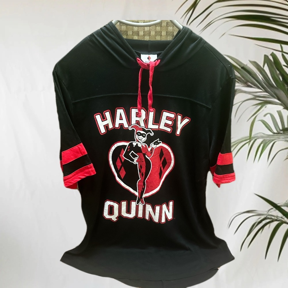 Harley Quinn Black and Red Hoodie size XXL Juniors